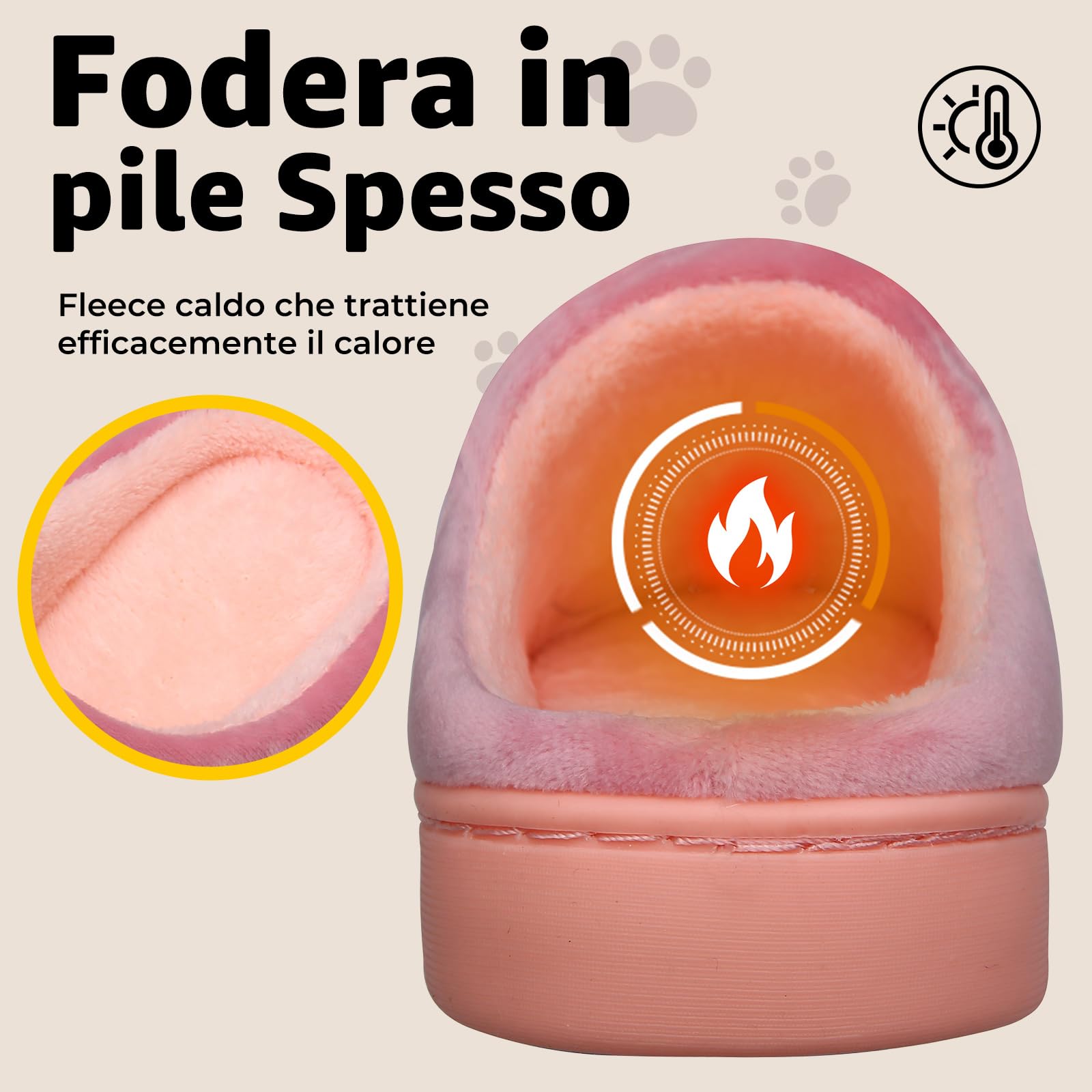 Mishansha Ciabatte Donna Invernali Uomo - Calde leggere Morbide Comode e Antiscivolo