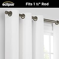 Vista 3 de Eclipse Cortina Extra Ancha con Ojales, Kendall Panel de Cortina para Puerta Corrediza de Patio, Cortinas con Textura Sólida de Aislamiento Térmico