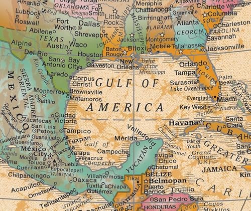 image for Replogle Globes Franklin World Globe, Antique Ocean, 12-Inch Diameter,