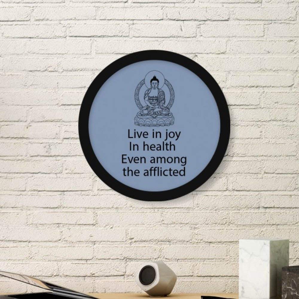 Bouddha Joy Santé Citation Peinture Cadre Cadeau Spirituel Idéal pour Proches