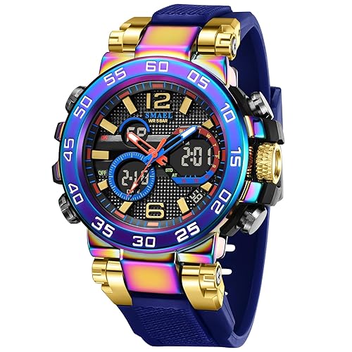 SMAEL Watches Fashion Men Sports 5ATM Waterproof Watch Multi Function