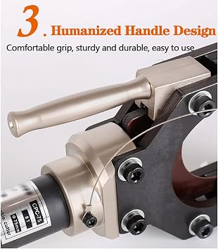 Hydraulic Cable Cutter, Cable Cutter, Wire Breaker, Cutting Diameter 50-95mm, Cutting Force 7T-10T, Hydraulic Cable Clamp for Copper/Aluminum/Armored Cables(Shear Diameter 50mm)