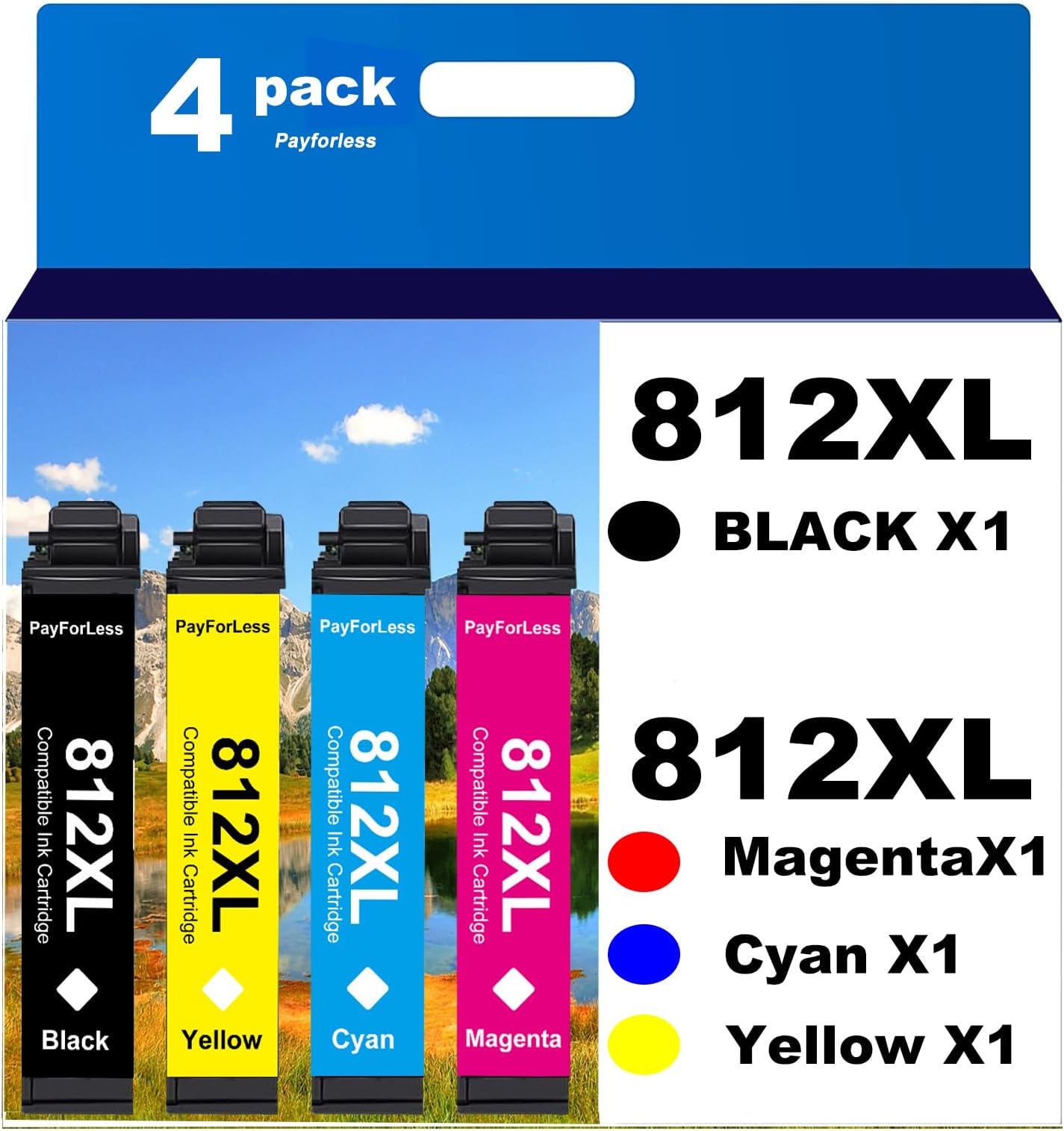 802XL Ink Cartridges Remanufactured Replacement For Epson