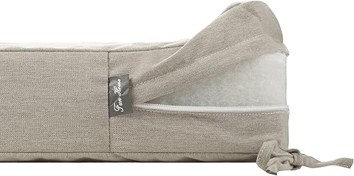 Miniatura 72 de FUNHOME Funda de cojín de banco para exteriores de 42 x 18 x 3 pulgadas, funda impermeable con cremallera y lazos, funda resistente a la Medalla