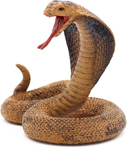 Higherbros Juguetes de serpiente, figuras de animales de cobra de broma, regalos de broma, decoraciones de Halloween para niños, figuras de