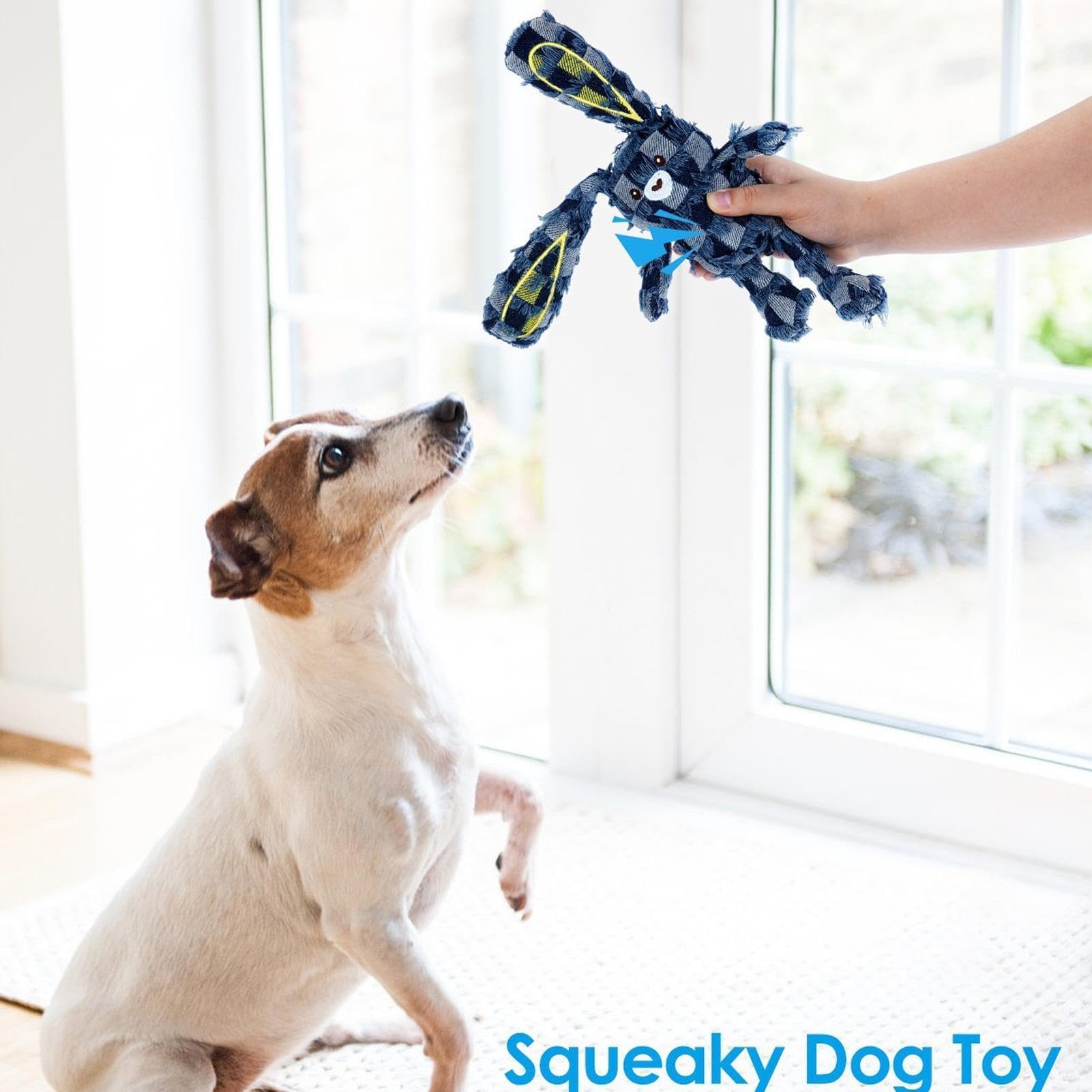 Juguetes chirriantes para perros, suministros interactivos suaves para mascotas, juguetes chirriantes para perros masticadores agresivos, para entrenamiento de razas pequeñas, medianas y grandes, para