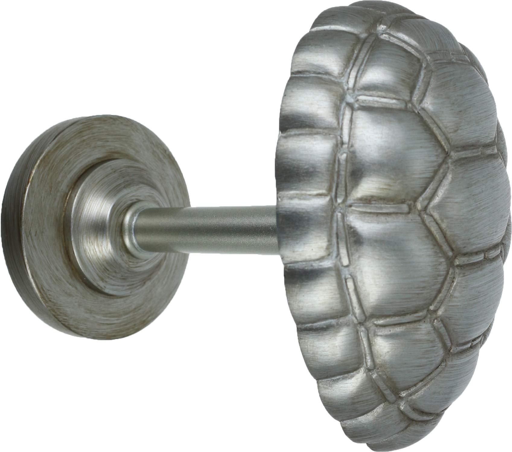 Urbanest Turtle Shell Medallion Drapery Holdback, Pewter
