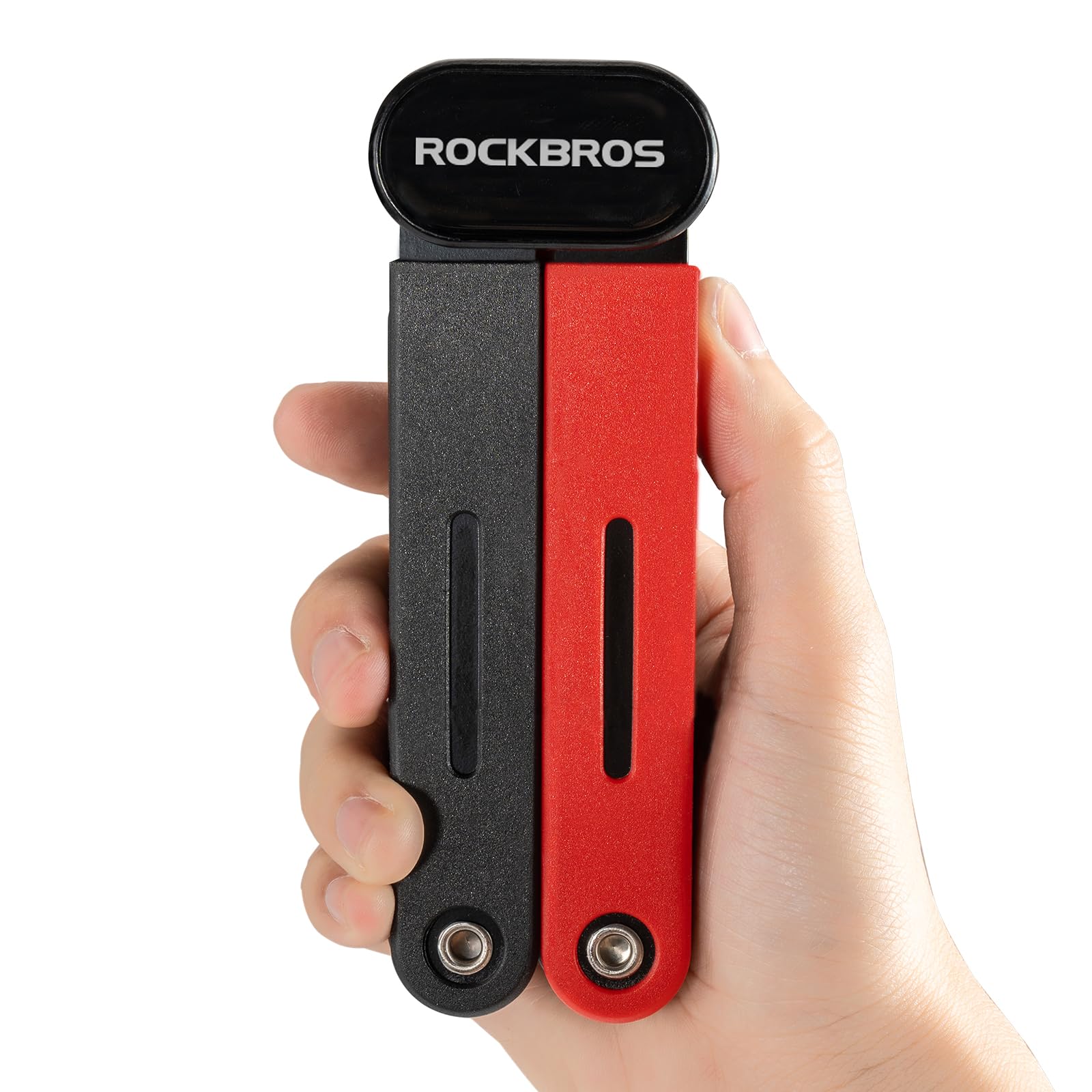 ROCKBROS Lucchetto Pieghevole Bici 120 cm, Lucchetto Bicicletta Antifurto, Lucchetto Portatile con Supporto, Alta Sicurezza E Durevole per Bici Monopattino