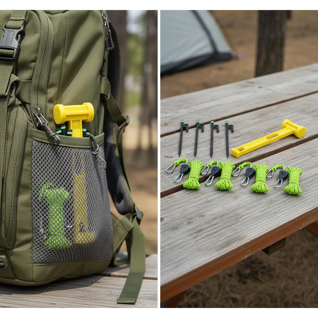 Kit Cuerda Tienda Polea 4 mm