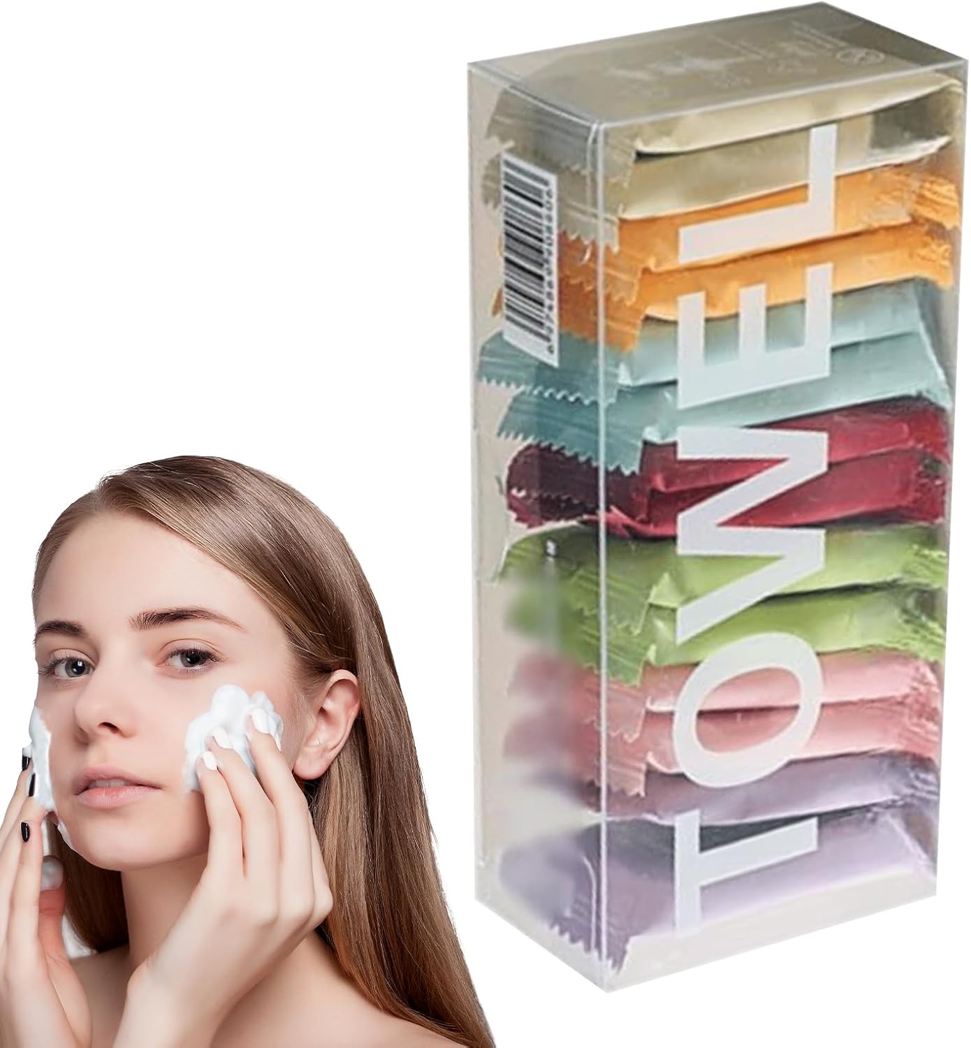 Portable Cotton Washcloths - 14 Pieces Soft Compressed Face Towels Quick Expand Travel Hygiene Set disposabll Beauty Cleaning Pads | Lightweight Outdoor Camping Hiking Hotel Salon Skincare Supplies - Image 1 of 9