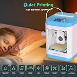 Mini 3D Printer for Kids and Beginners,Geeetech Mini 3D Printers- Auto Leveling, High Speed, Fully Open Source, Direct Drive Extruder, for Home and School, Print Area 3.94×4.33×3.94 inches (Blue-M1)