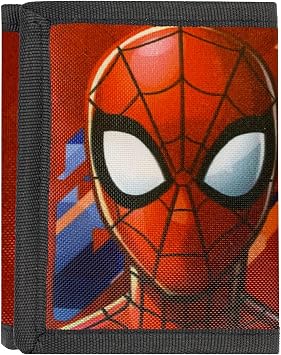 Marvel Spider-Man Boys Wallet with Avengers, Foldable Kids Wallet