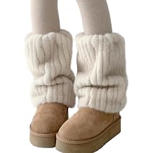 MANGMAO Fuzzy Leg Warmers Y2k Fairy Grunge Fur Leg Warmers Women Fluffy Cute Stocking Socks Aesthetic Accessories