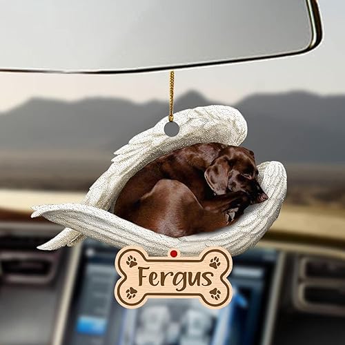 Miniatura 62 de Chihuahua Sleeping Angel - Adorno conmemorativo de acrílico 2D personalizado para perro, regalo para la pérdida de mascotas, regalo de simpatía