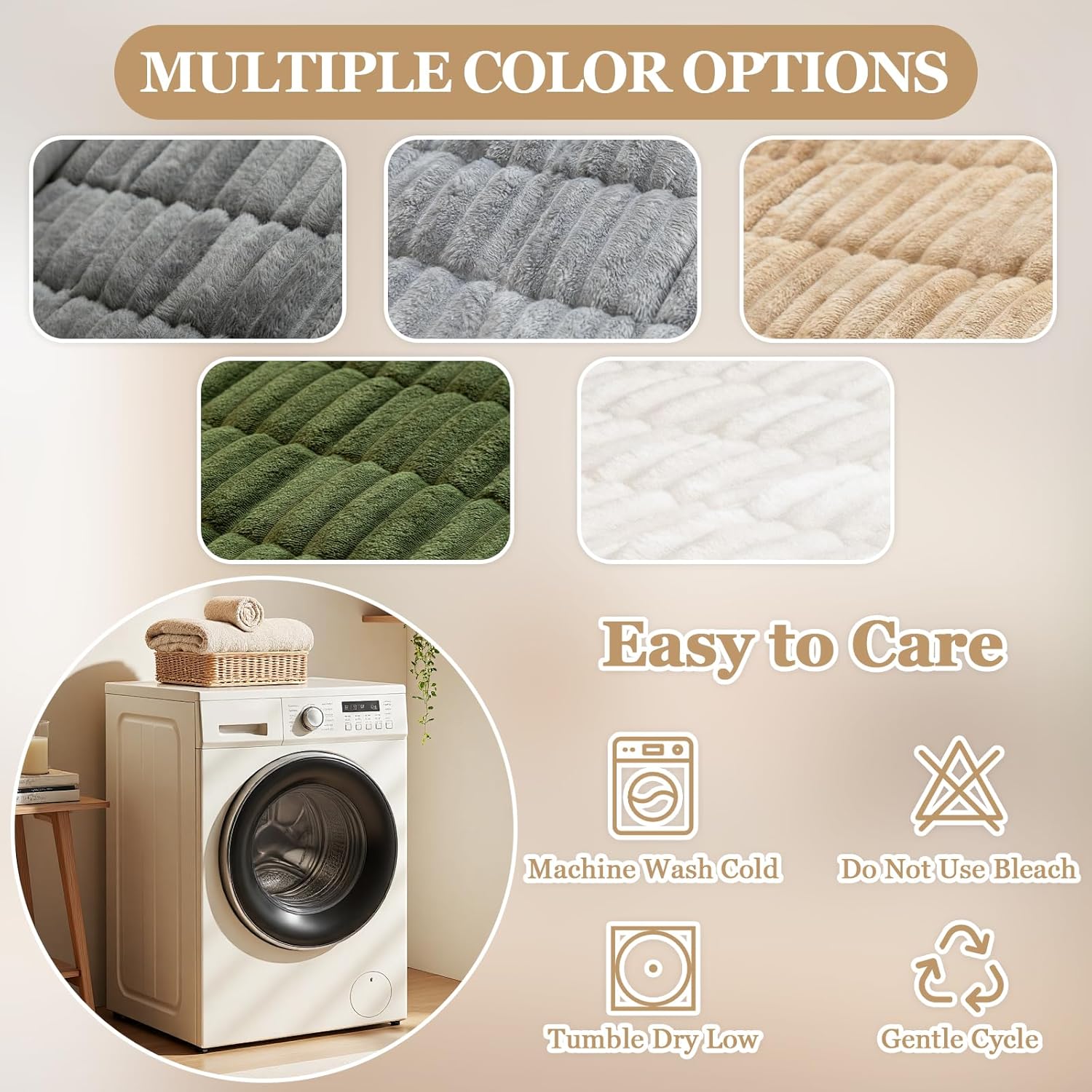 Couch Covers for Sofa White Non Slip Dog Couch Cover,27.6" x 59.1" Washable Plush Sofa Covers for Dogs, Fuzzy Pet Couch Covers for 3 Cushion Couch, Soft Couch Protector for Any Sofa.