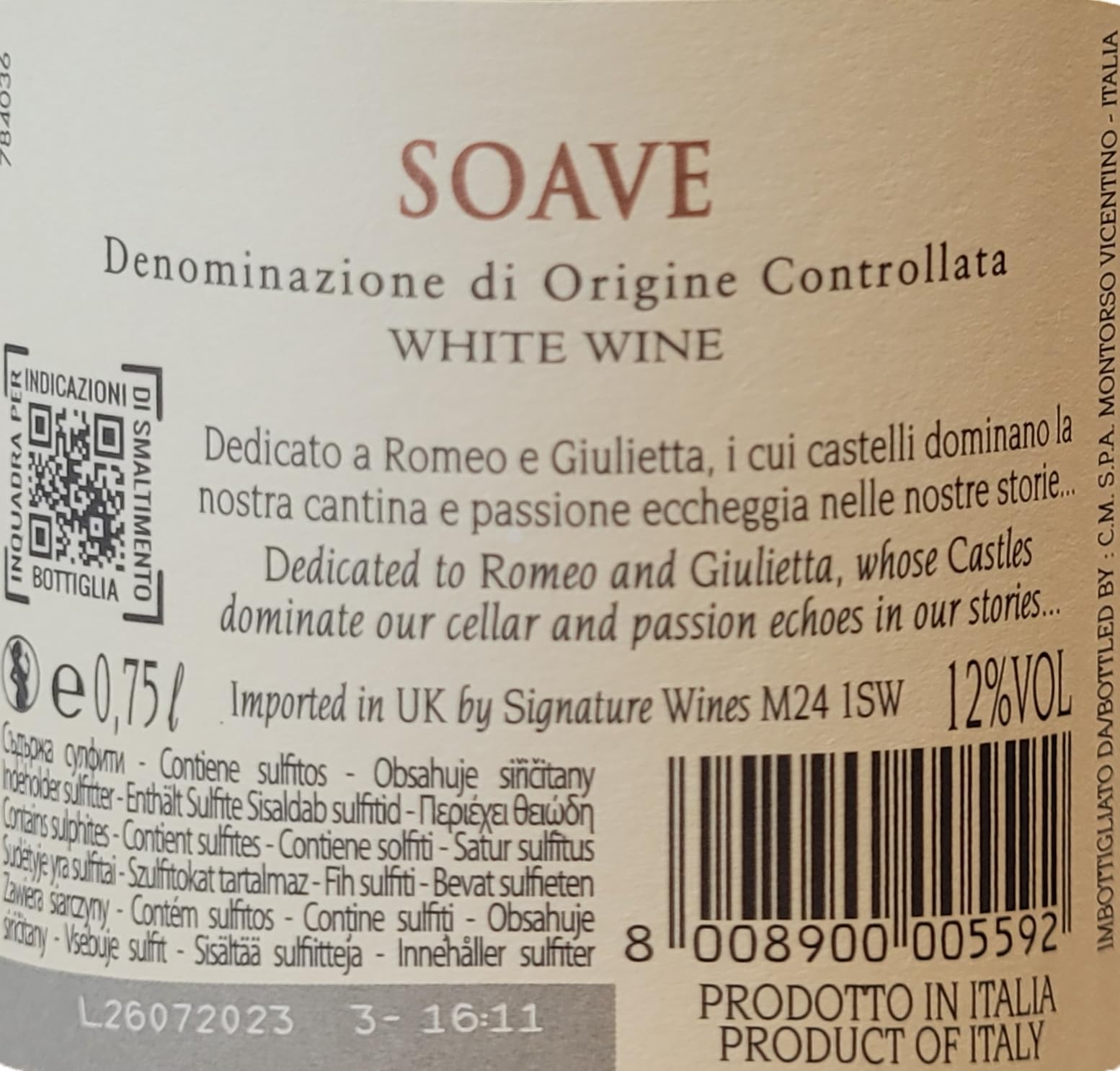 The Wine Guys Probierpaket Weißweinreise durch Italien Wein Tasting-Set, 6 x 0,75 l trockener Weißwein Weinprobe Set Geschenk für Weinliebhaber