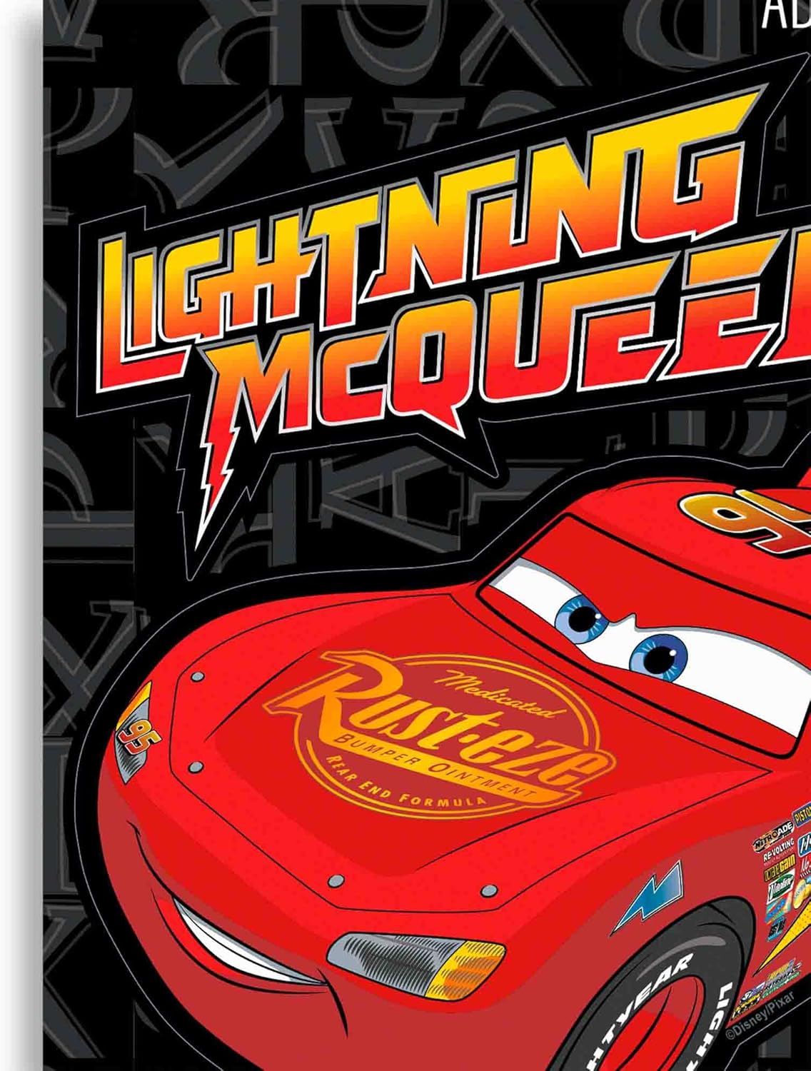 Disney Cars Lightning McQueen Adhesive Vinyl Decals - Fun Set of Lightning McQueen Stickers for Car, 1 Pack (3 Count) - Image 4