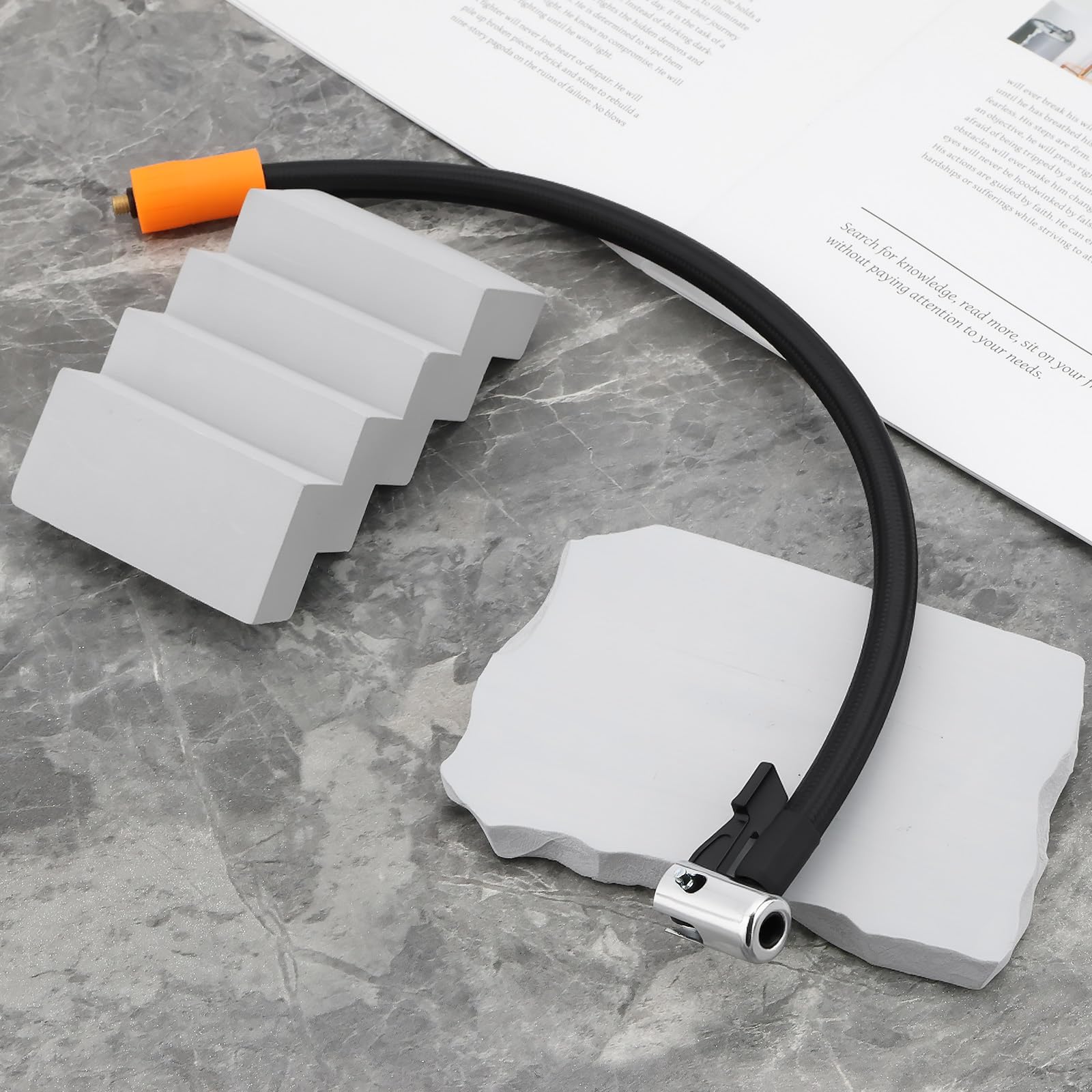 M6 Wąż do pompy powietrza do opon Adapter długość 40cm do uchwytu na klips do dyszy do opon Pompa powietrza do opon samochodowych, motocyklowych, rowerowych