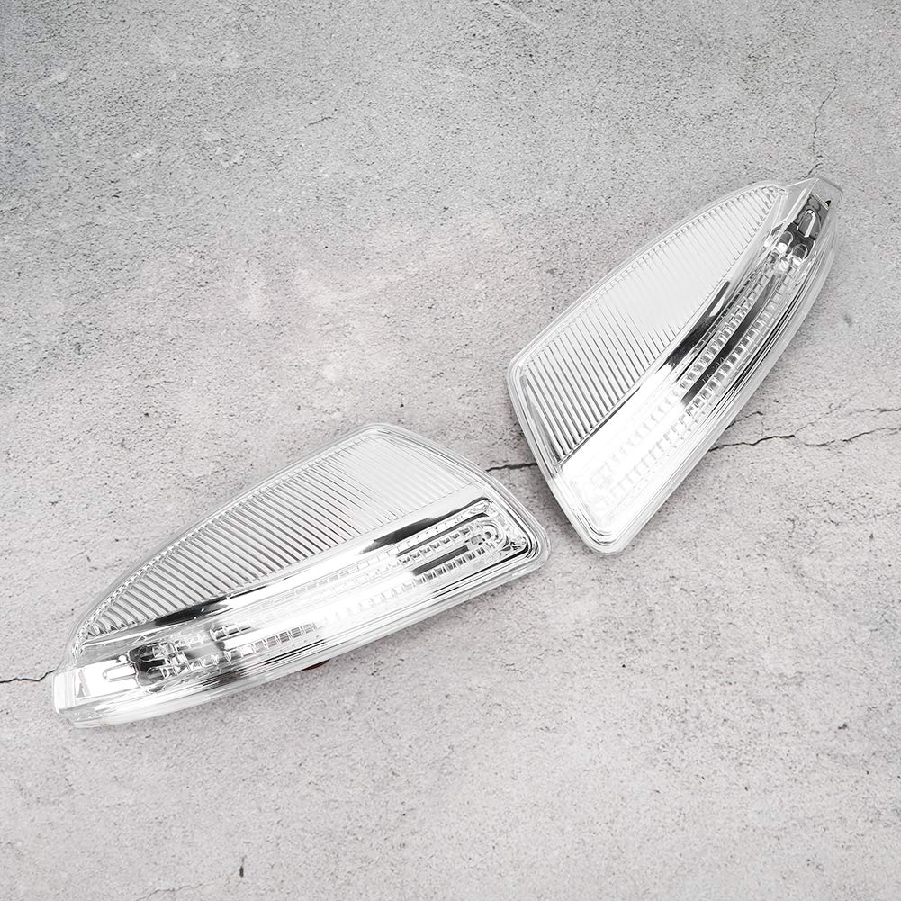 Indicatore di Direzione Specchietto Laterale, Coppia Specchietto Retrovisore LED Indicatore di Direzione Lampada A2048200721 ​​Adatto per Classe C W204 da 08 a 10