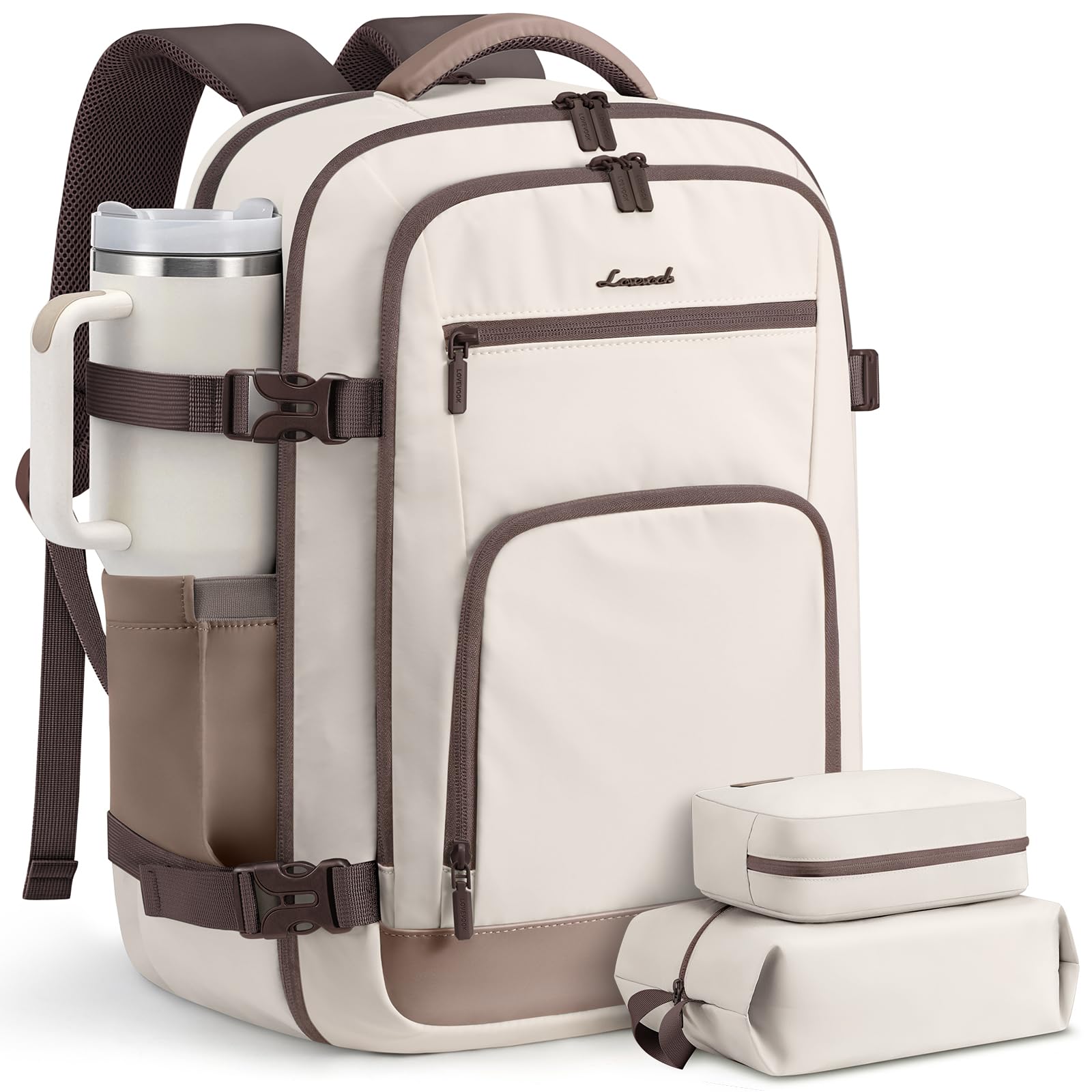 LOVEVOOK 40L Carry On Travel Backpack for Women Men Flight Approved