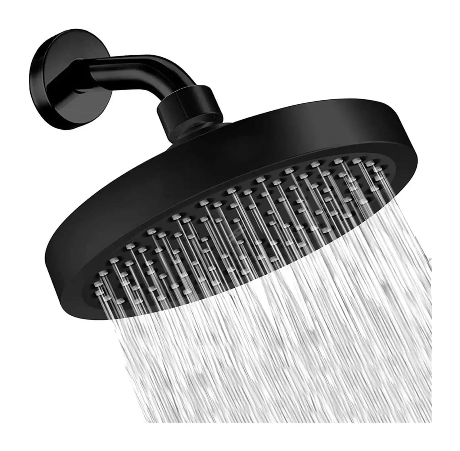 Pommeau de douche rond haute pression avec angle réglable pour cabine