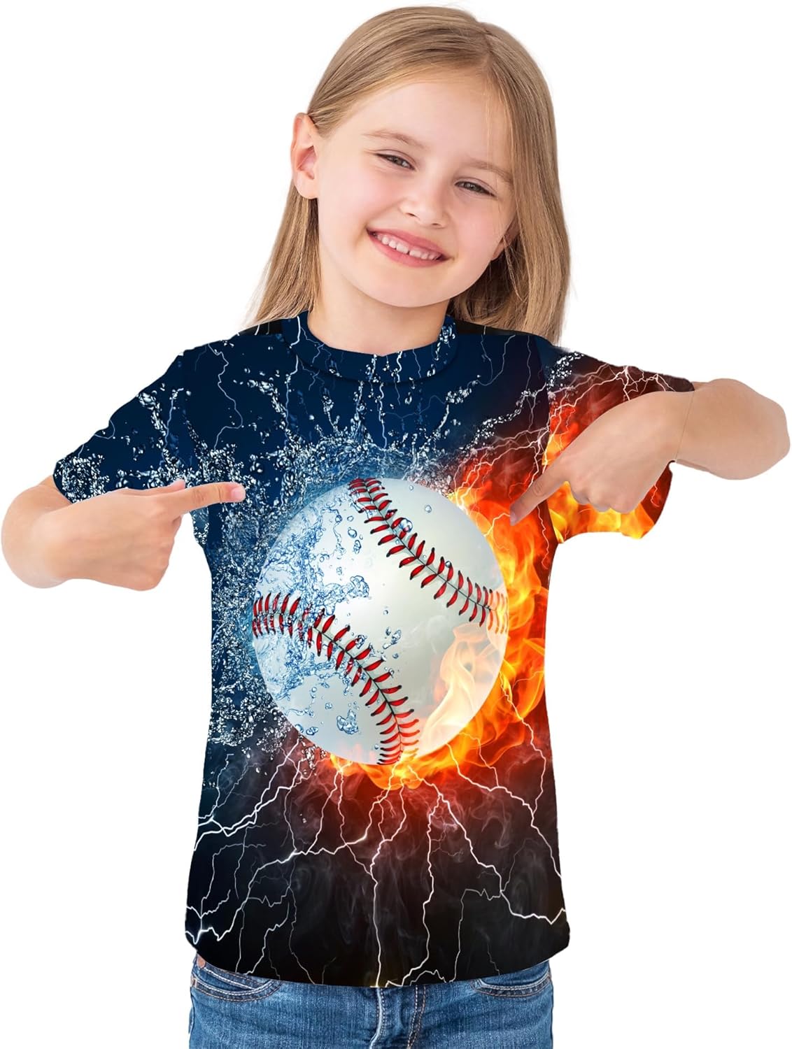 3D Graphic T Shirts for Boys Girls Kids, Casual Crewneck Short Sleeve Tops Tees for Teens 6-16 Years - Image 3