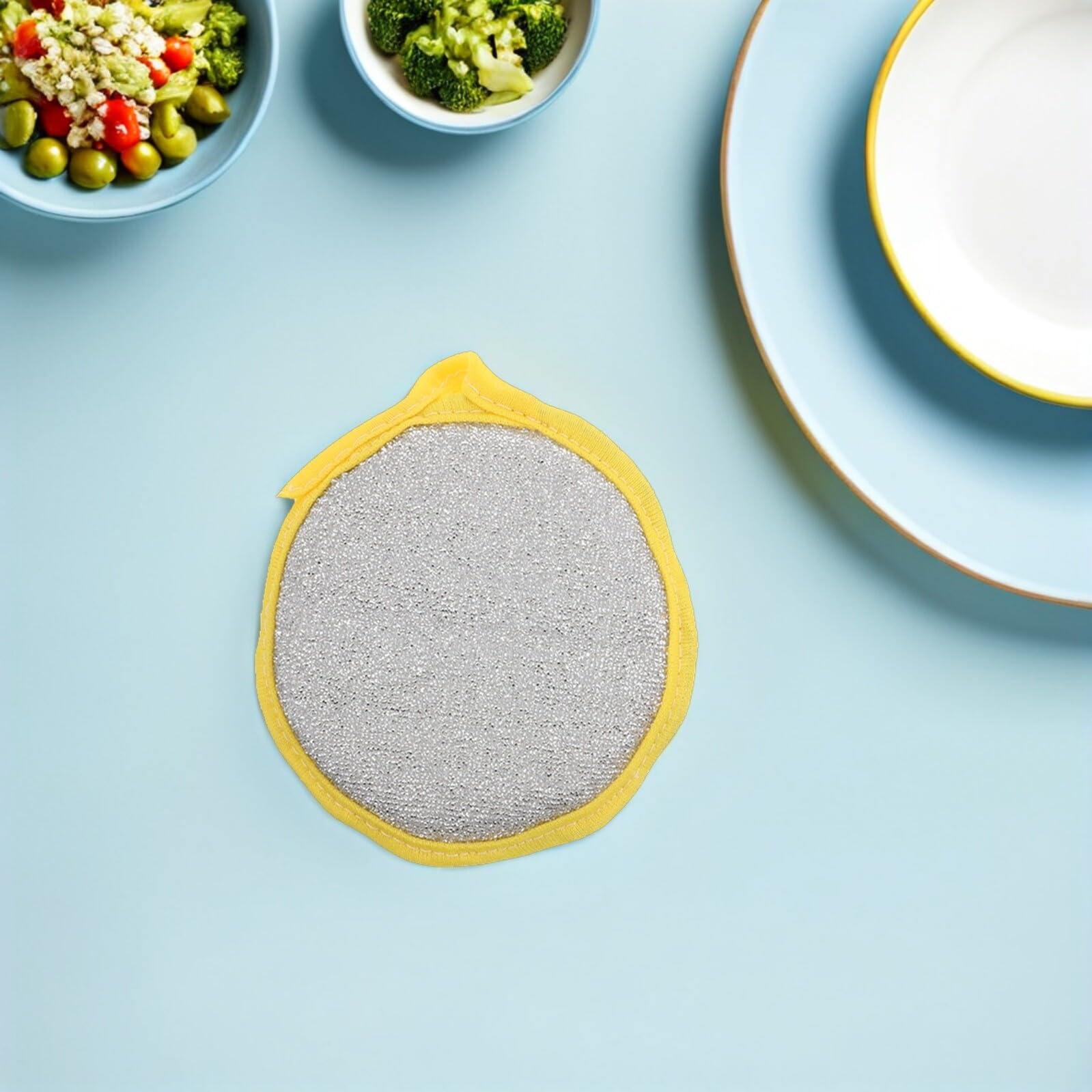 50 Spugne per Piatti da Cucina Doppia Faccia 25 CM Spugna Abrasiva e Morbida per Pulizia Pentole e Utensili Assorbente Olio per Uso Domestico e Lavaggio Auto