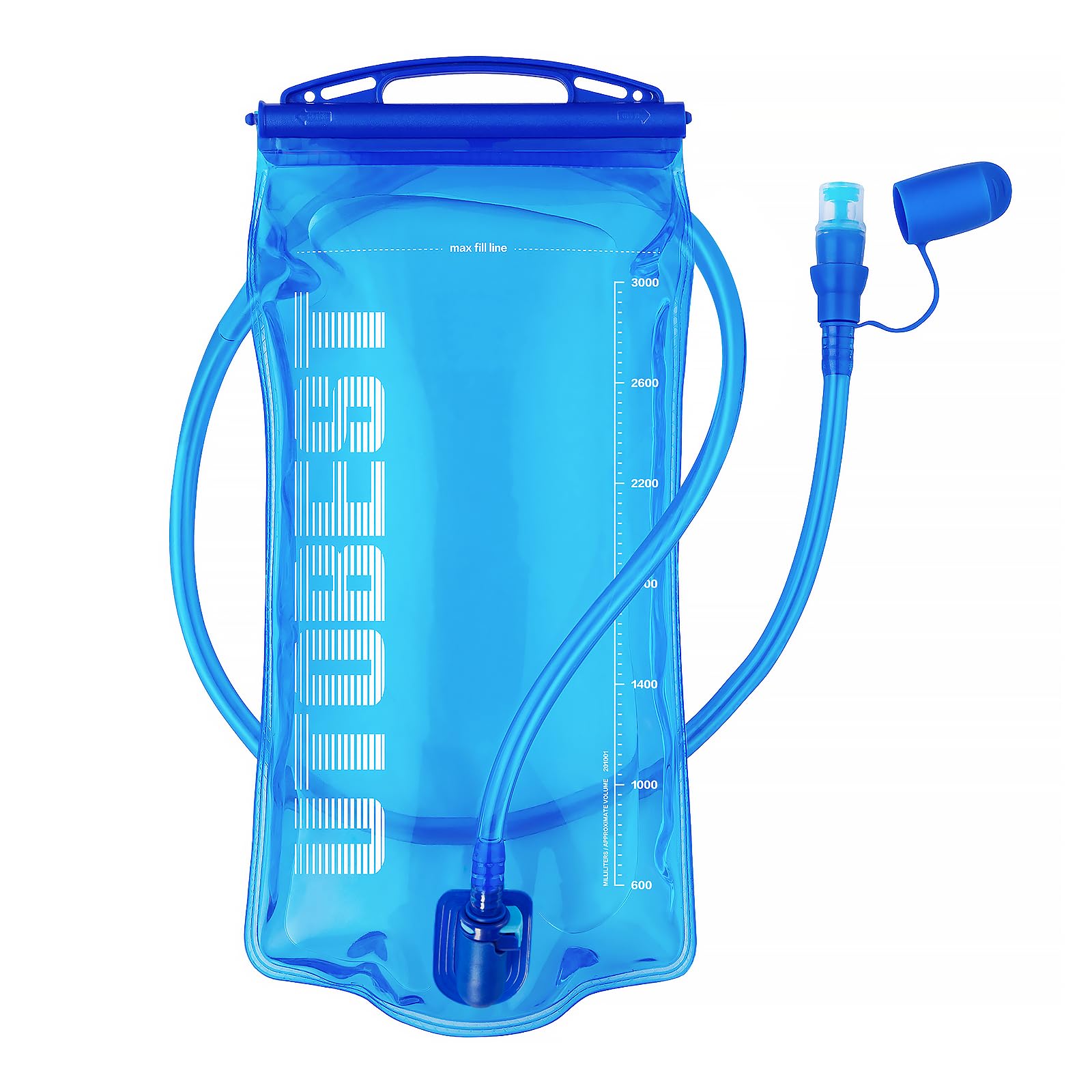 UTOBESTHydration Bladder, Water Bladder 1L 1.5L 2L 3L, Water Bag BPA Free, Leak Proof Water Reservoir for Running Cycling Hiking Camping, UTR201