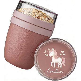 B renfreunde MEPAL Cereal Mug To Go with Name Yoghurt Cup