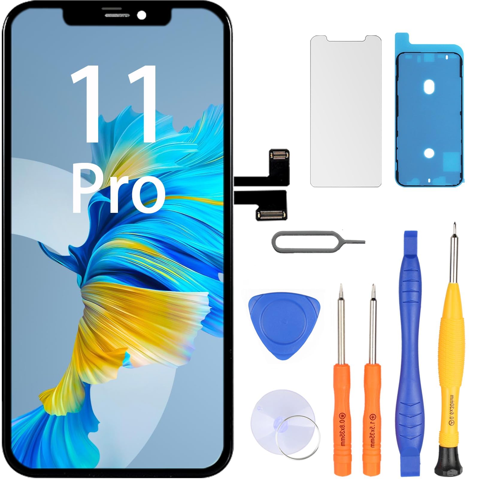 LL TRADER Screen Replacement for iPhone 11 Pro LCD 5.8" with Repair Kits