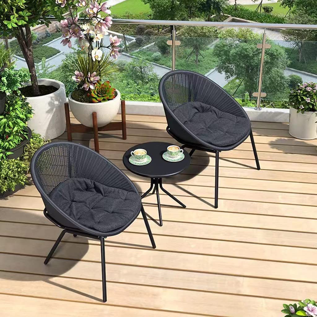 Coussins Ronds Mozzeilee 40x40 Cm - Pour Chaise, Sol, Jardin, Intérieur/Extérieur, Rembourrage Coton PP, Lot De 2 - 5