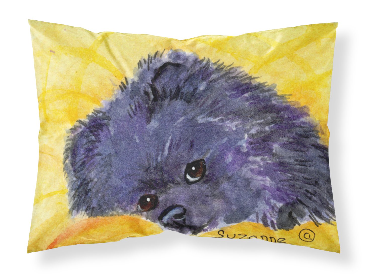 Caroline Tesoros Del MH1055PILLOWCASE Pomerania Cuerpo Completo Tela