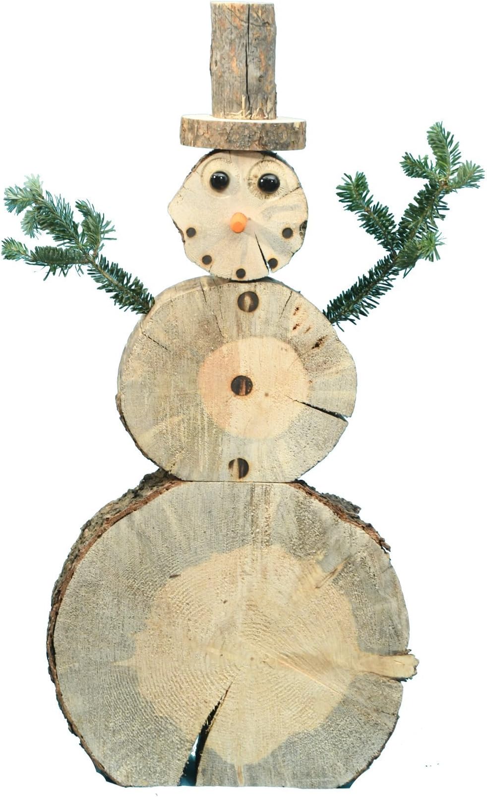 Large Log Snowman