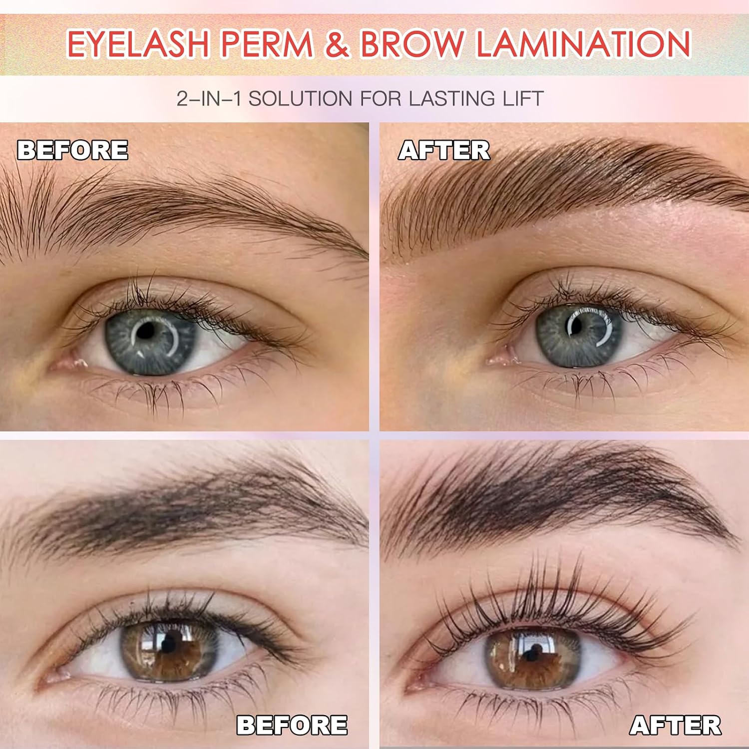 Lash Lift Kit, 2026 Upgraded Eyelash Perm Kit with Lasting Curling, Perming, Lifting & Natural Look, Semi-Permanent Salon Grade DIY Curling Perming Wave, Easy for Beginner & Professional