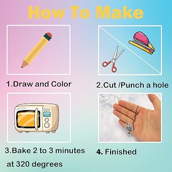 Pack of 25 Retractable Plastic Art Paper Sheets for Crafts and Keyrings
