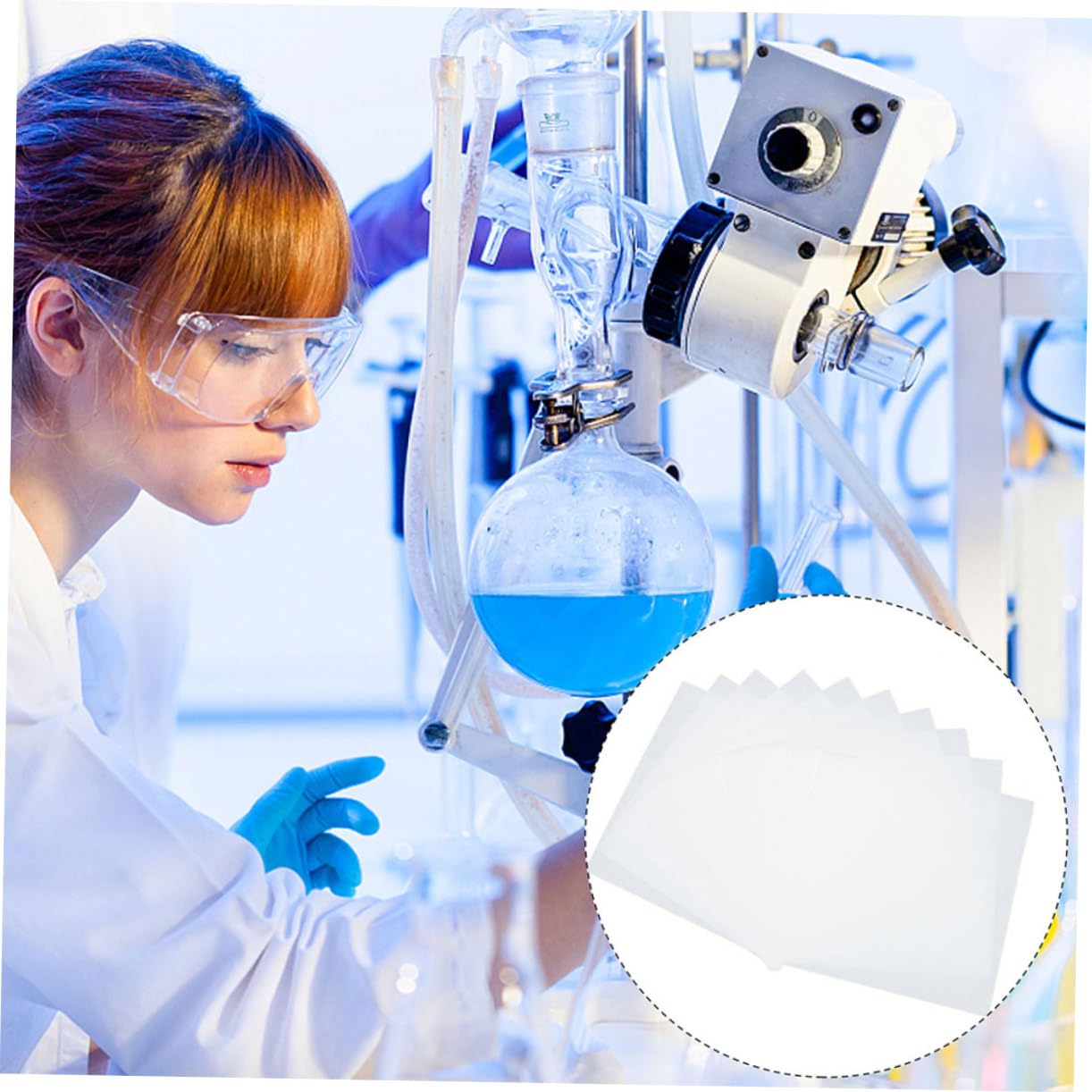 60 Hojas De Consumibles De Laboratorio Papeles De Filtro Cualitativos Cuadrados Herramientas De Experimento Papeles De Filtro Cualitativos Surtidos Para Reemplazo De Filtros