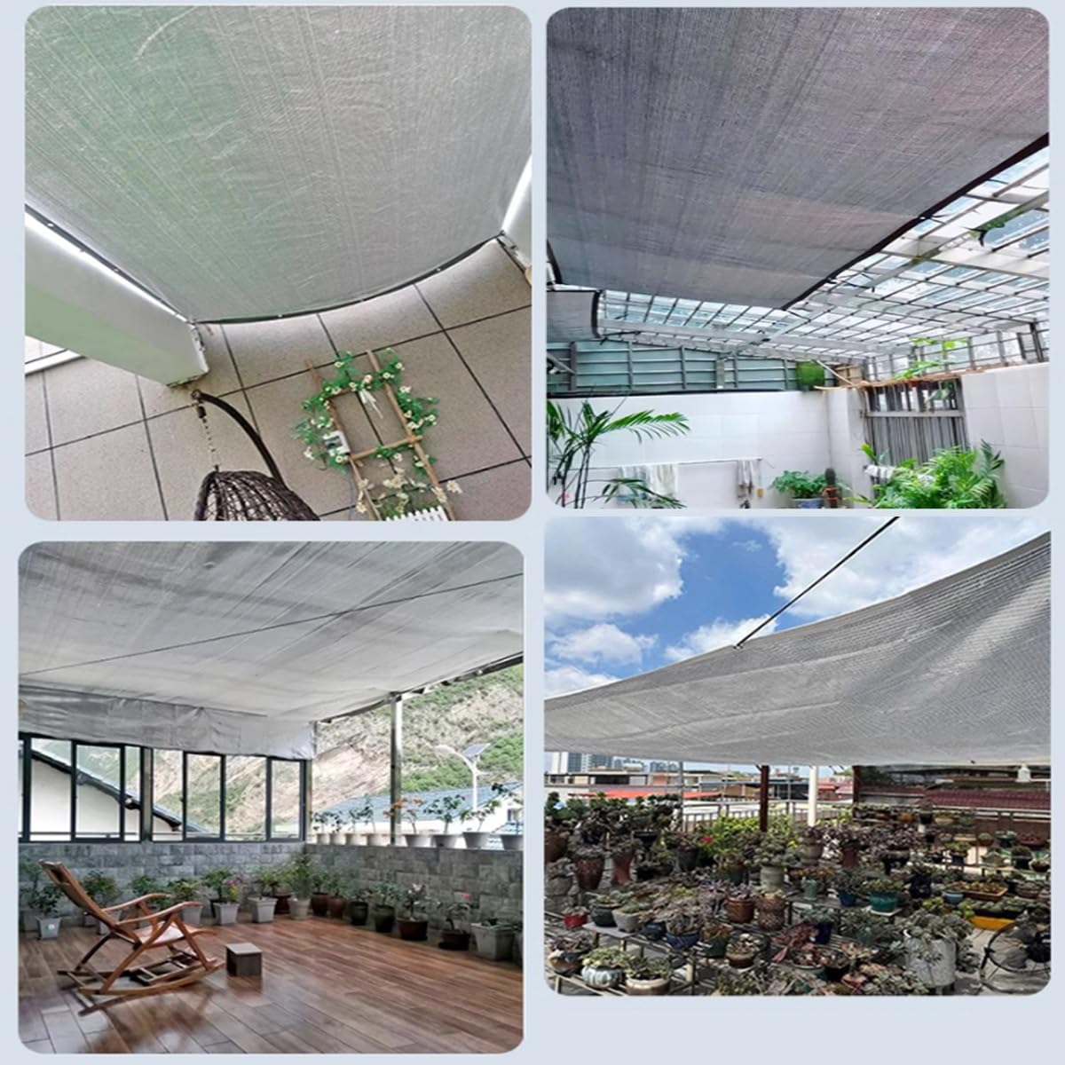 3 x 10 m ochrona przed promieniowaniem UV, oddychający odblaskowy aluminiowy baldachim na imprezy plenerowe, cień dla psa, chłodne i odświeżające schronienie, trwała osłona przeciwsłoneczna