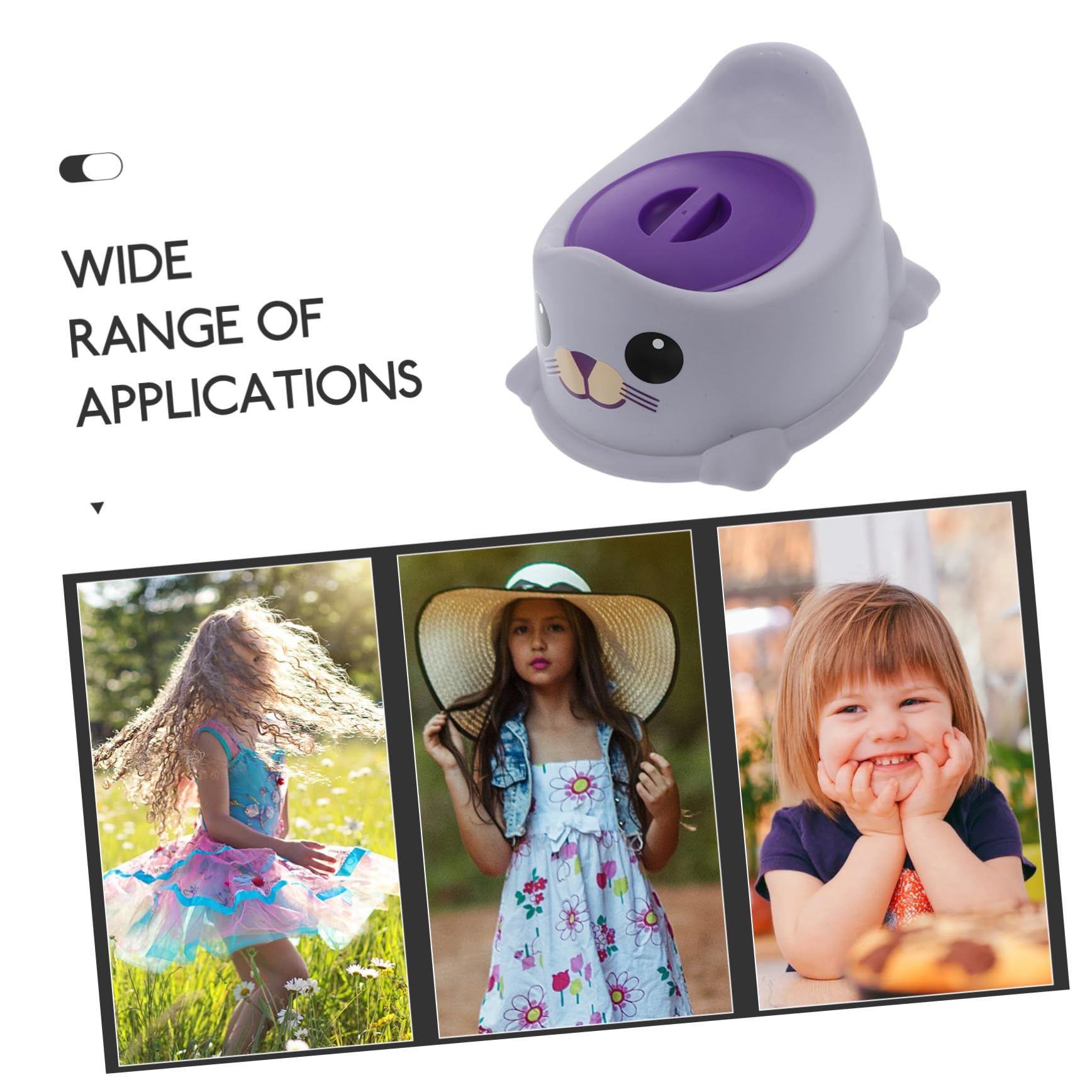 BESTonZON Asiento de Entrenamiento para Ir al Baño para Niños Pequeños con Respaldo y Patas Ajustables Antideslizantes en Material Pp Diseño Adorable para Ñiño