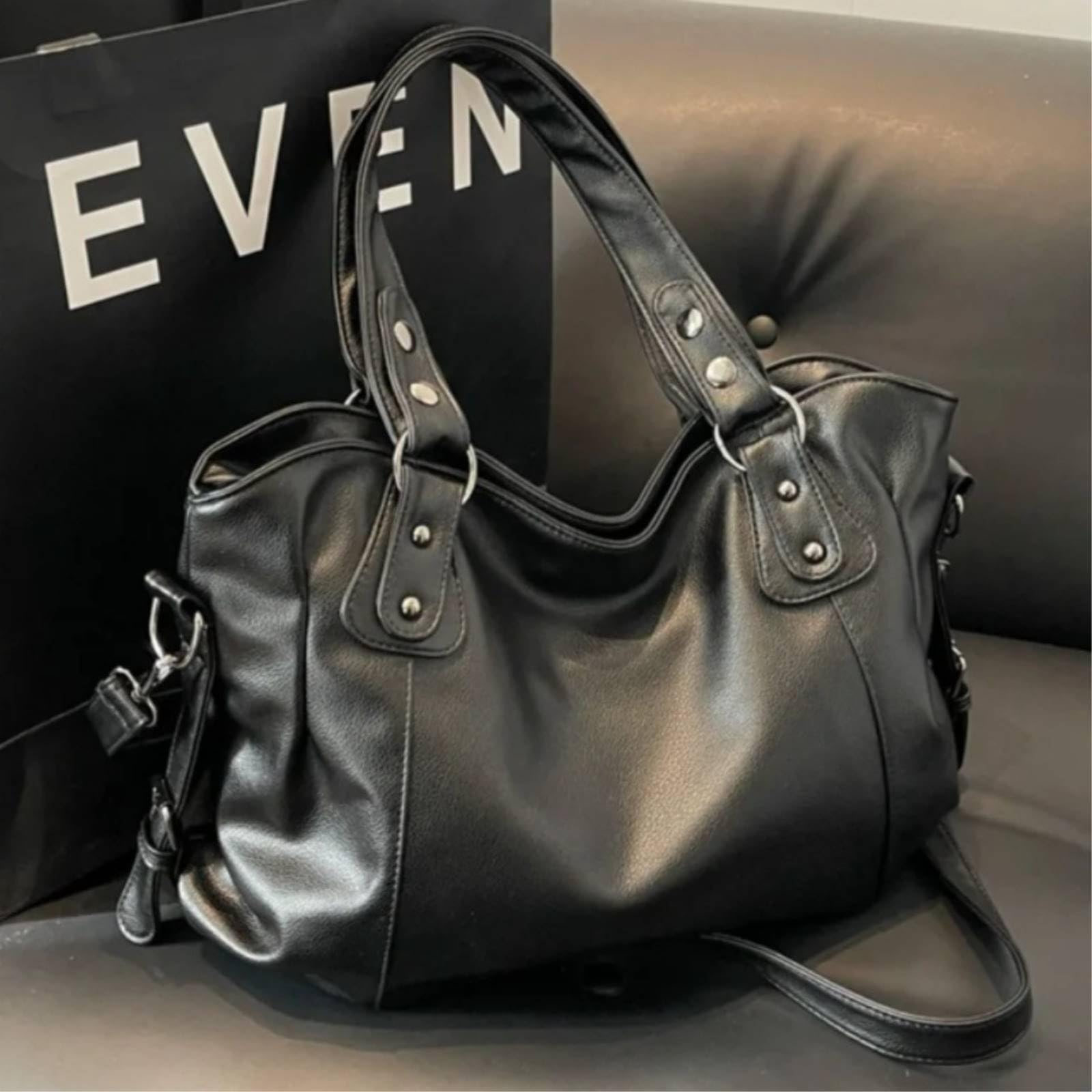 Bolsos de Mujer Bolso Hombro Suave Gran Capacidad para Mujeres con Cierre Cremallera