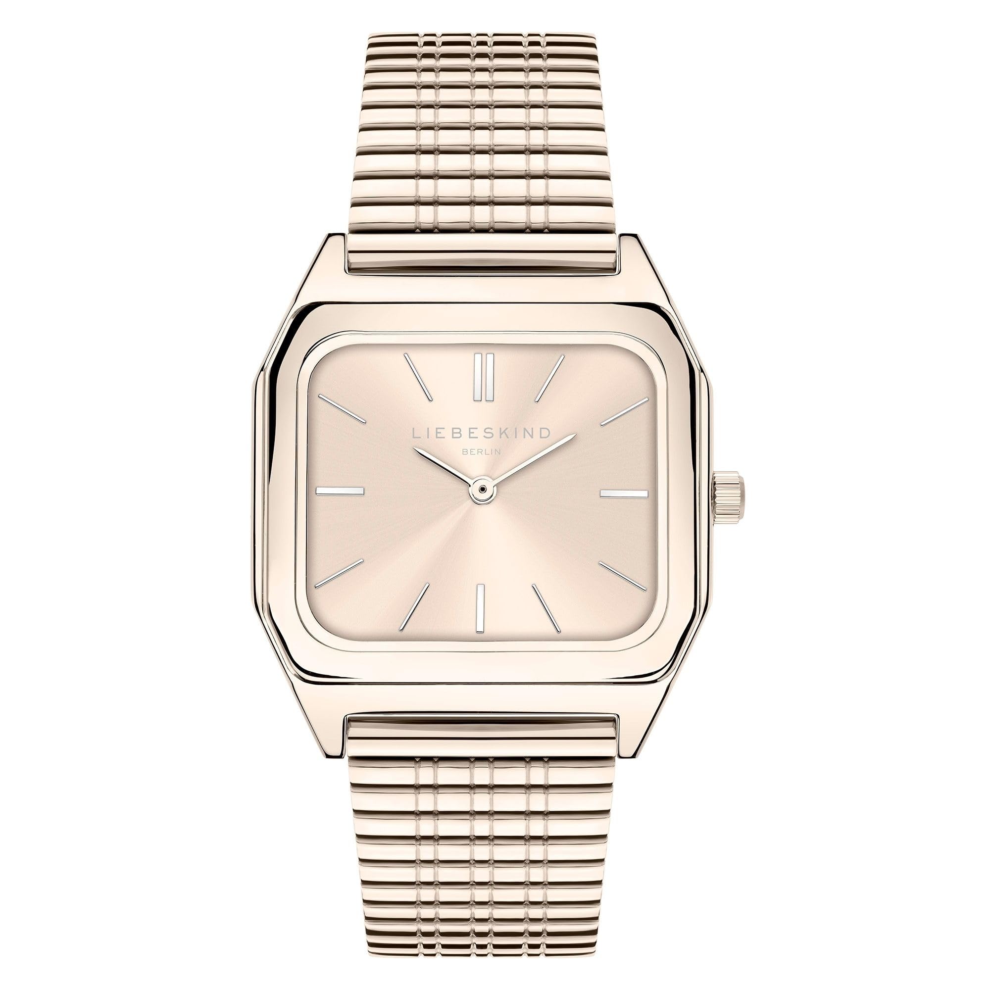 Liebeskind Berlin Damen Analog Quarz Uhr mit Edelstahl Armband LT-0351-MQ