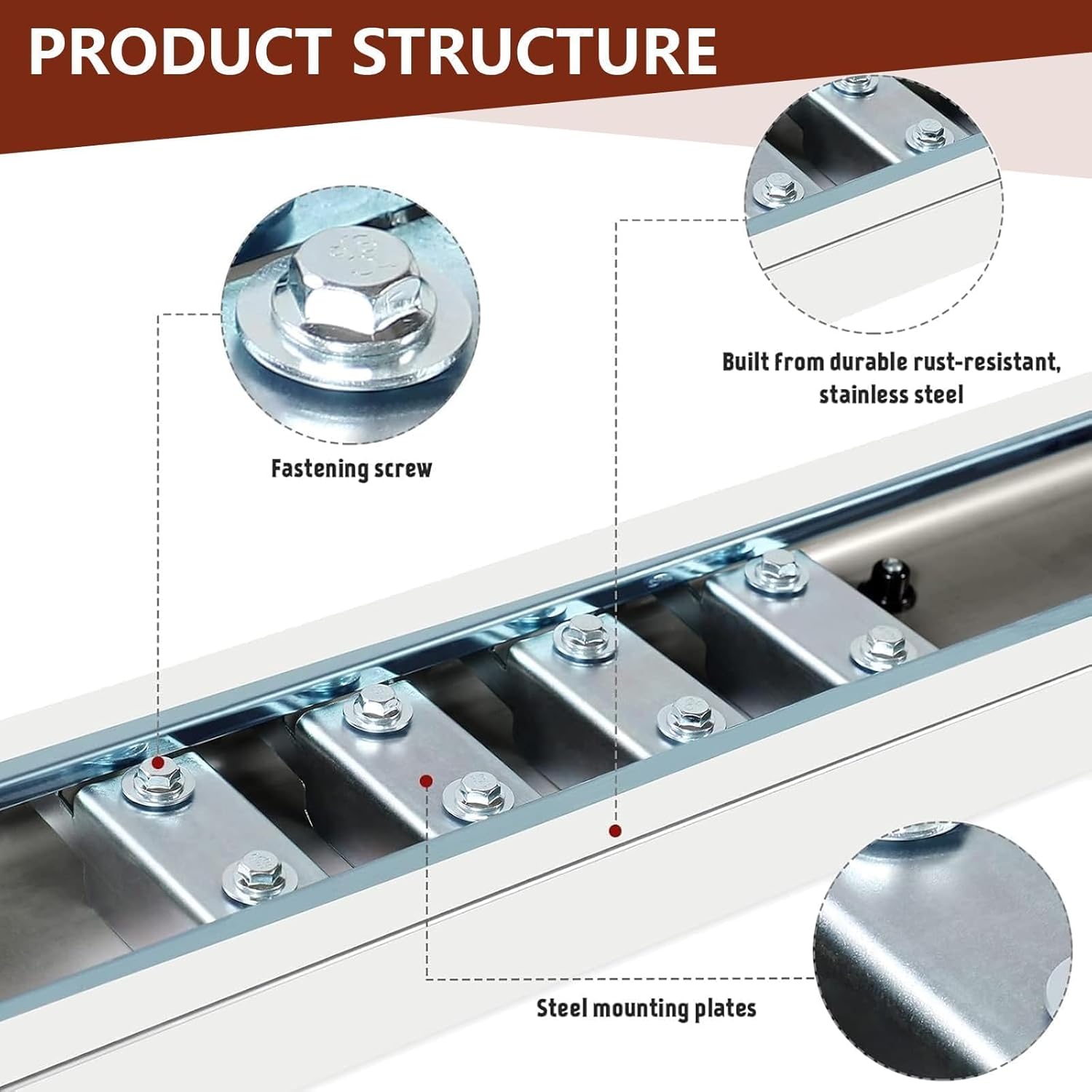Running Boards 6 Inches for Crew Cab 2019-2026 Chevy Silverado GMC Sierra 1500 | 2020-2026 2500HD 3500HD (4 Full Size Doors) Stainless Steel Side Steps Rails Nerf Bars 6"