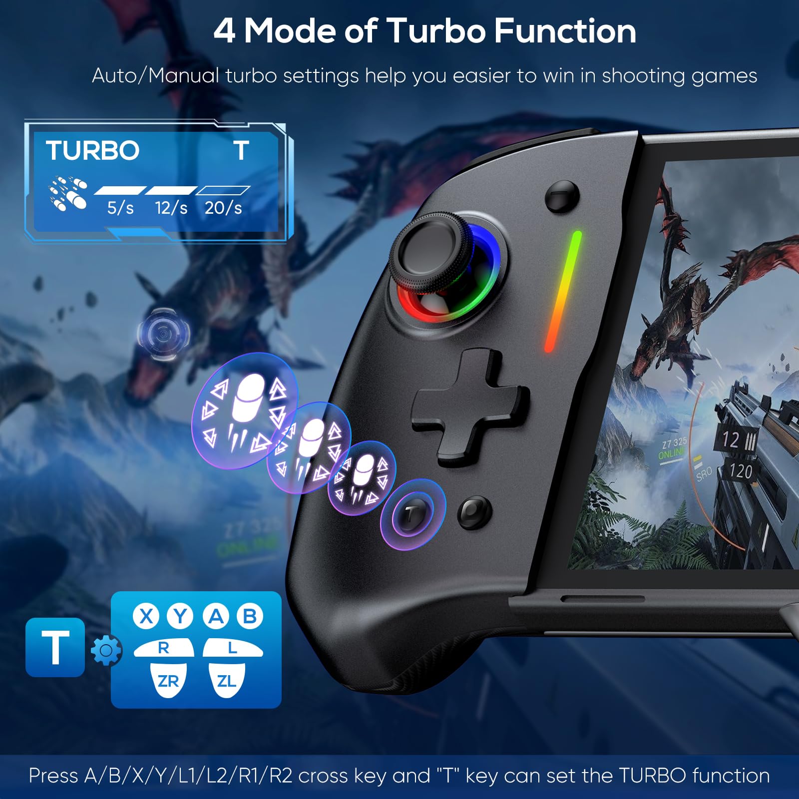Amazon.com: Switch Controller for Nintendo Switch/OLED, One-Piece