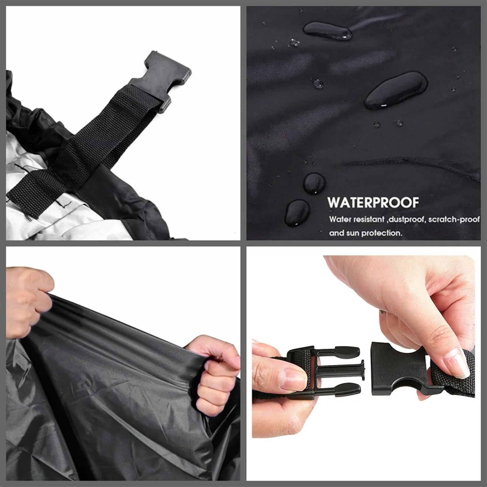 Telo Copri Barca Copertura for barca 210D 11-22 piedi Tessuto trasportabile Yacht Marine V-shape Tela for barche Copertura for barca da pesca impermeabile anti-UV Tenda Telo Copertura(17-19FT 600x300C