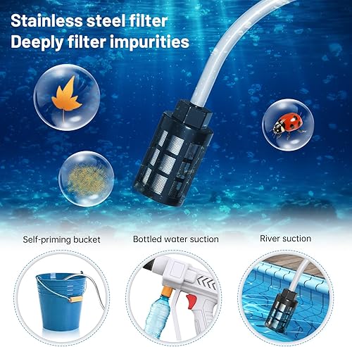 Vista 5 de Housiwill Lavadora a presión inalámbrica, lavadora a presión de batería portátil, boquilla 6 en 1, lavadora eléctrica inalámbrica portátil