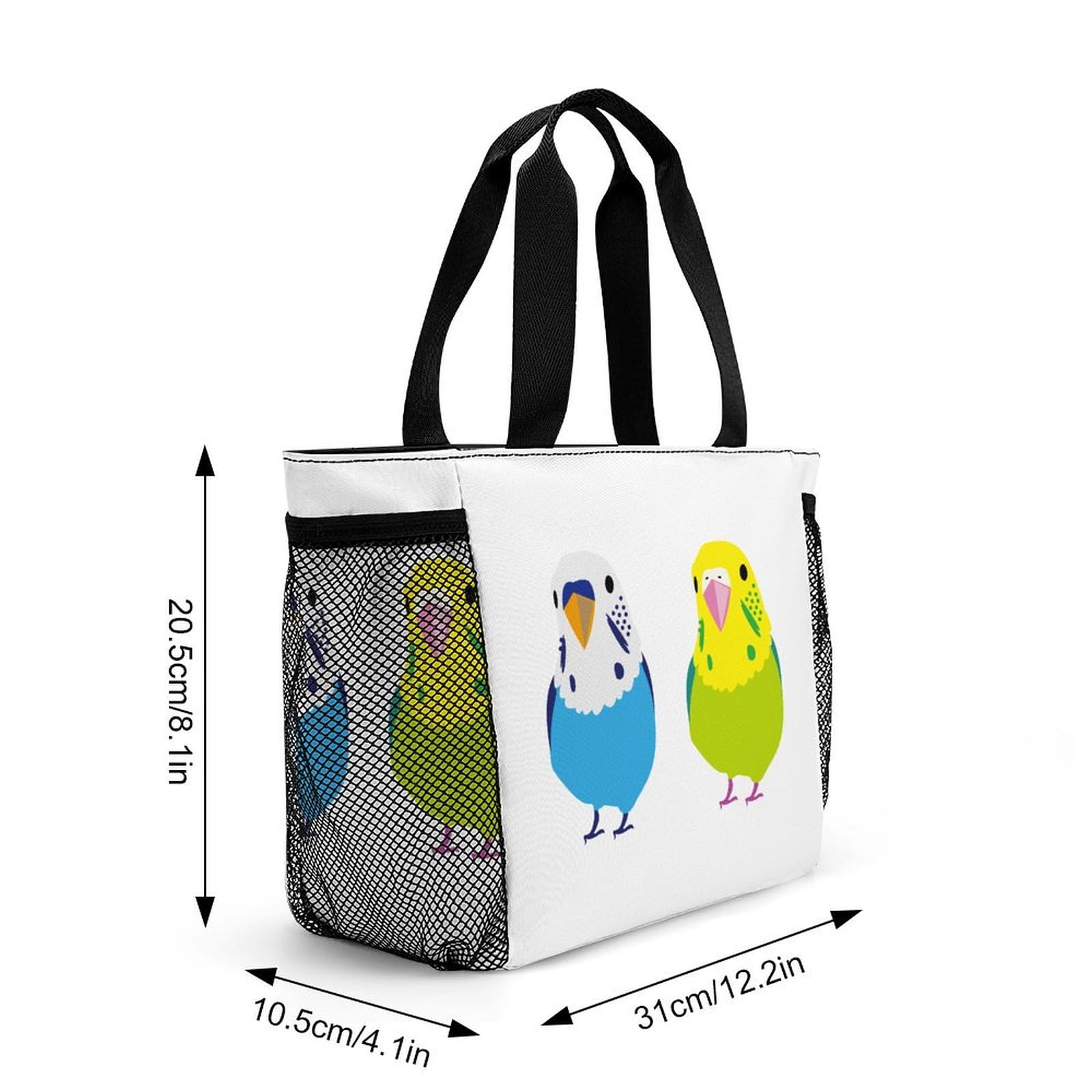 新品　モンゴベス　ランチバッグ　ラベンダーとセキセイ　インコ　鳥　とり　トリ fit=scale-down,w=1200