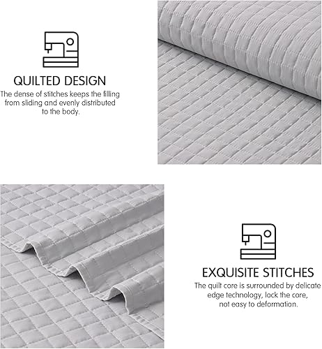 Vista 65 de SunStyle Home - Juego de colcha de cama de microfibra, ligero y suave, reversible, patrón de colcha, colchas para todas las estaciones. 01 - Verde