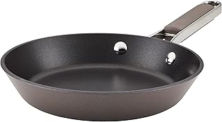 Curry Kitchenware Hard Anodized Collection Nonstick Frying Pan, 8.25-Inch, Charcoal