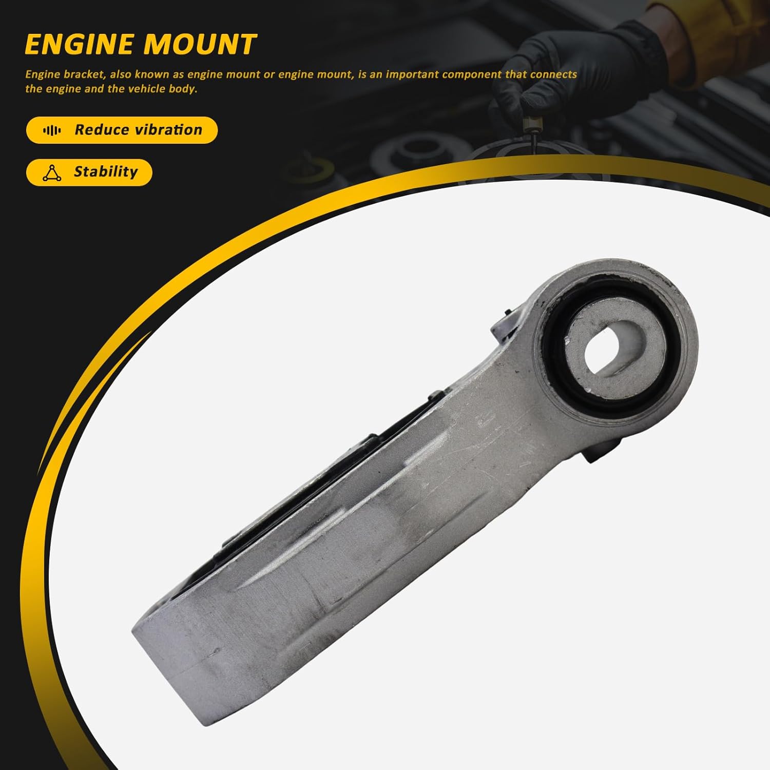 2472400400 Engine Mount Compatible with Benz AMG A 35 2020-2024 CLA 260 2020-2023 AMG GLA 35 2020-2023 Engine Support Replace A1772401000 1772401000