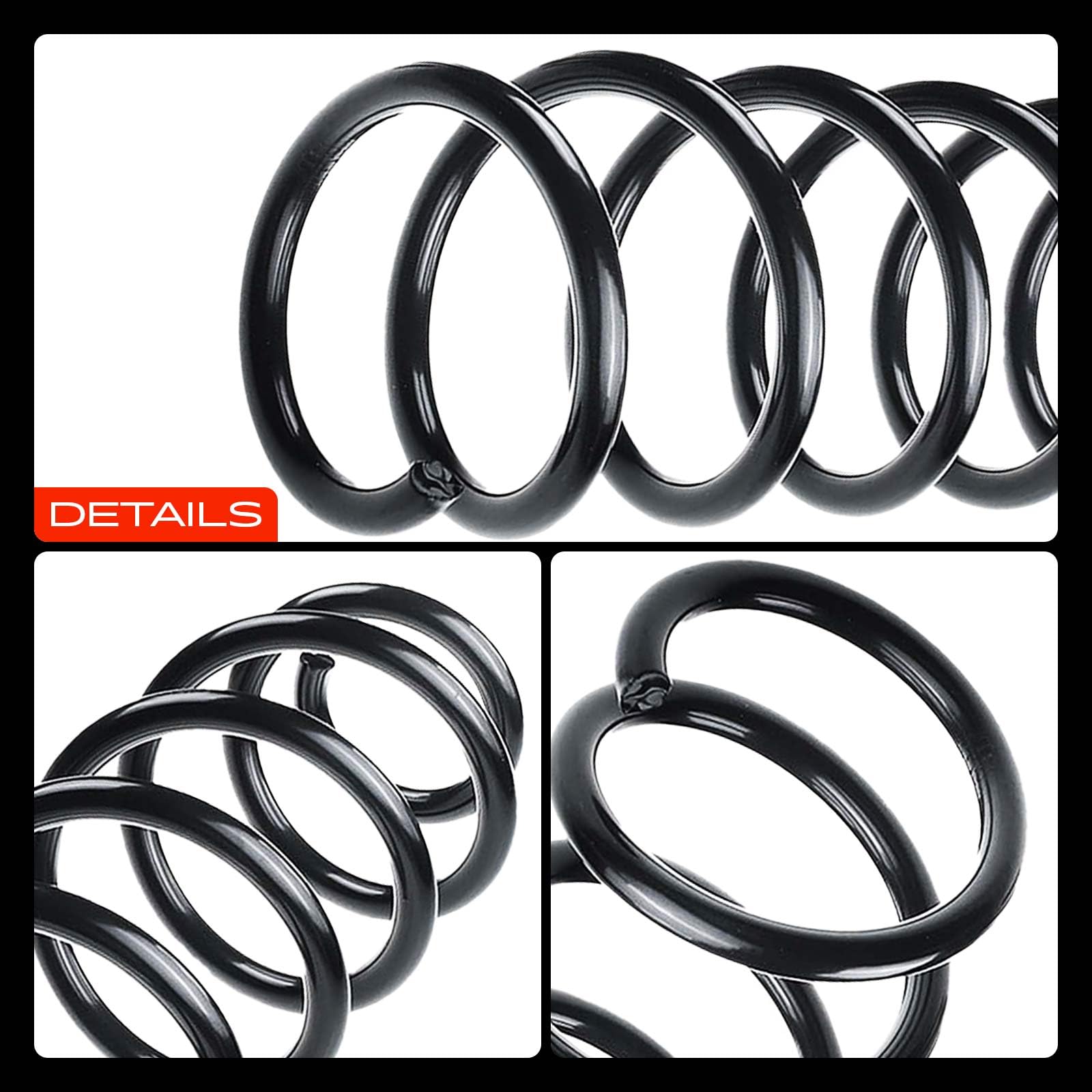 Frankberg 2x Muelles de chasis Muelles de suspensión Compatible con Scénic III JZ0/1 1.6 16V 1.6 dCi 1.4 16V 1.9 dCi 1.5 dCi 1.6 E85 2.0 16V 2.0 dCi 2009-2016 Replace# RA7033,550200061R