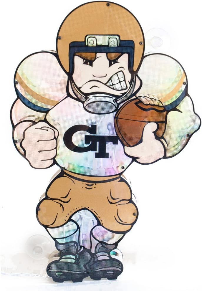 ジョージア工科大学イエロージャケットライトアップカーウィンドウプレーヤー